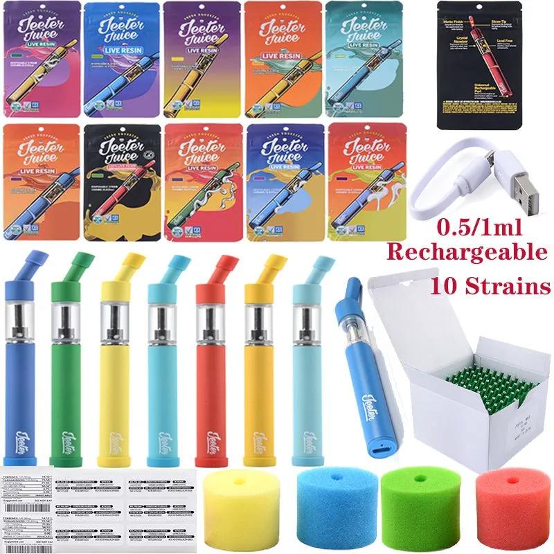 USA Stock Premium Jeeter Rechargeable Disposable E Cigarettes Vape Pen Preheat 1ml Atomizers Carts Thick Oil Vaporizer 180MAH Battery Micro USB With Packaging
USA Stock Premium Jeeter Rechargeable Disposable E Cigarettes Vape Pen Preheat 1ml Atomizers Carts Thick Oil Vaporizer 180MAH Battery Micro USB With Packaging