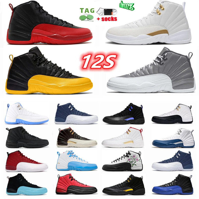 New 12s Basketball Shoes XII 12 male and female Stealth Balck Taxi Royalty Playoffs lce Cream FLBA lndigo Rice white brown Sport Trainer sneakers size39-47, Box
New 12s Basketball Shoes XII 12 male and female Stealth Balck Taxi Royalty Playoffs lce Cream FLBA lndigo Rice white brown Sport Trainer sneakers size39-47, Box