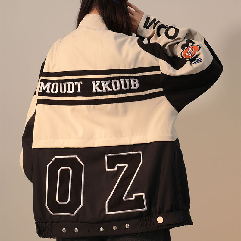 Women's Jackets American Retro Detachable Flying Baseball Y2K Street Hip Hop Trend Wild Couple Casual Loose Top 230216