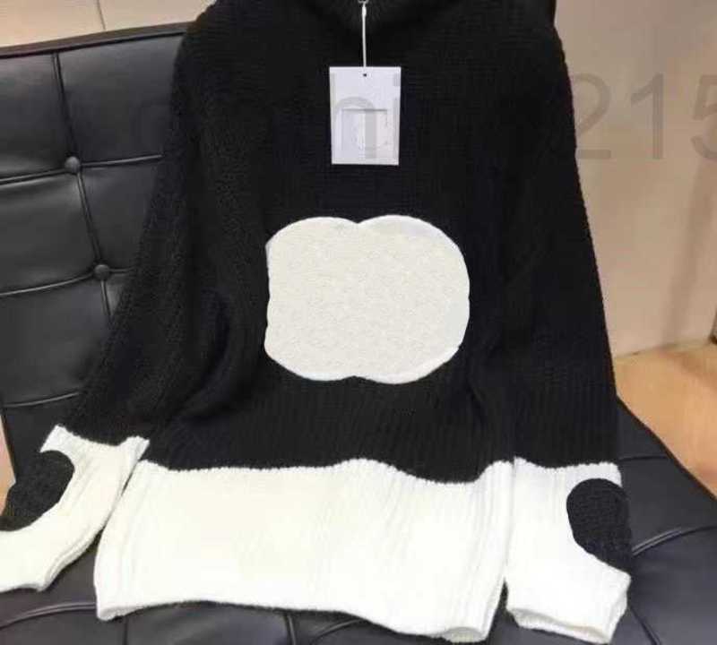 Women's Sweaters Designer Fashion Women Classic Black White Design Letters Style Apparel Pullover Sweater Loose Wool Clothing Casual Temperament Knits Warm IXXQ, Black 2
Women's Sweaters Designer Fashion Women Classic Black White Design Letters Style Apparel Pullover Sweater Loose Wool Clothing Casual Temperament Knits Warm IXXQ, Black 2