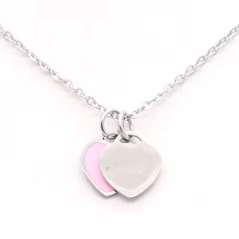 Heart tag enamel womens necklace couple pendant blue pink green red jewelry letter fine luxury elegant chain Valentine s day gift for girlfriend necklaces E23
Heart tag enamel womens necklace couple pendant blue pink green red jewelry letter fine luxury elegant chain Valentine s day gift for girlfriend necklaces E23