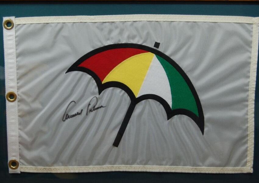 Arnold Palmer Autographed Signed signatured auto Collectable MASTERS Open golf pin flag
Arnold Palmer Autographed Signed signatured auto Collectable MASTERS Open golf pin flag