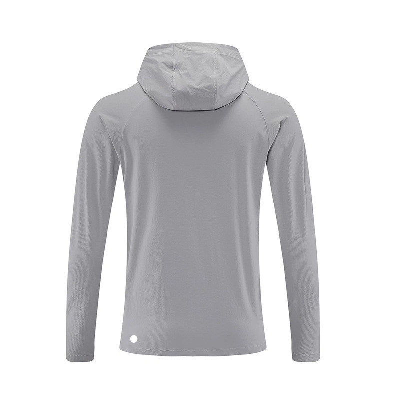 Lu Align Lemon Men Zipper Hooe Jacket Coat Hoody Cul Brethble Outoor Jogger Outfit Hik Crign Mteril Outwer LL Gym Sport