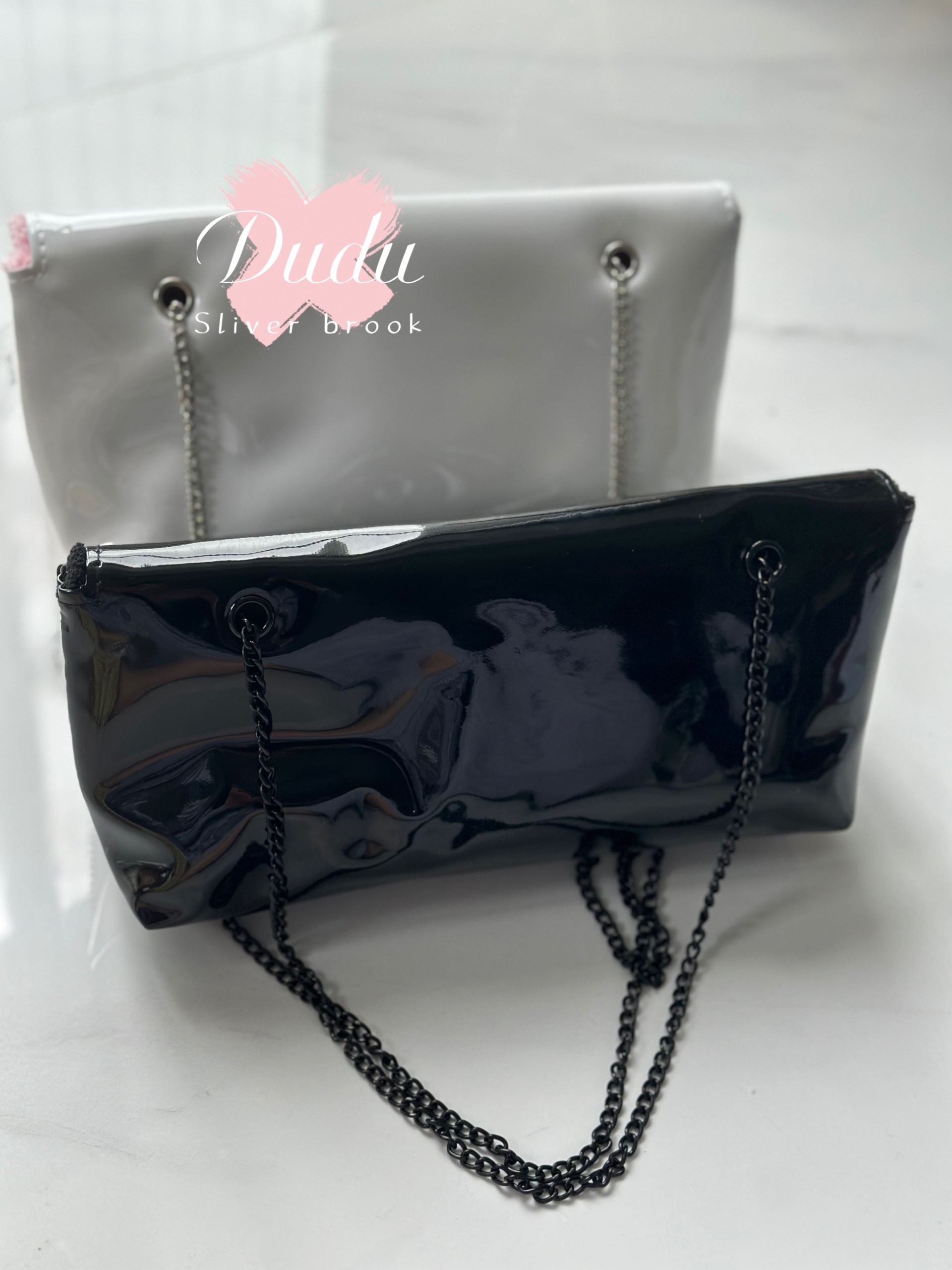 Storage Bags 23X13X5cm fashion glossy bag quilted letter metal chain black classic makeup comsetics organization
Storage Bags 23X13X5cm fashion glossy bag quilted letter metal chain black classic makeup comsetics organization