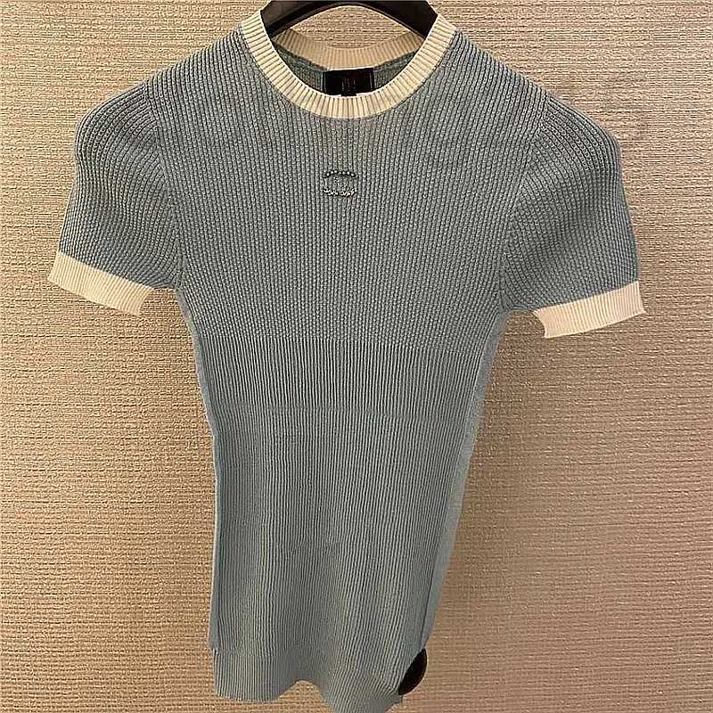 Women's T-Shirt Designer 2022 Spring Summer Brand Same Style Sweaters High Quality Crew Neck Pullover Black Pink Blue Short Sleeve Sweater Women Clothes 6K9Y
Women's T-Shirt Designer 2022 Spring Summer Brand Same Style Sweaters High Quality Crew Neck Pullover Black Pink Blue Short Sleeve Sweater Women Clothes 6K9Y