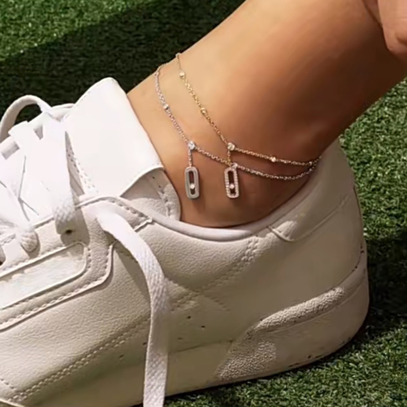 Messiika MOVE UNO designer Bracelet Anklet for woman diamond Sterling Silver Gold plated 18K T0P quality classic style Will not fade exquisite gift 010
Messiika MOVE UNO designer Bracelet Anklet for woman diamond Sterling Silver Gold plated 18K T0P quality classic style Will not fade exquisite gift 010