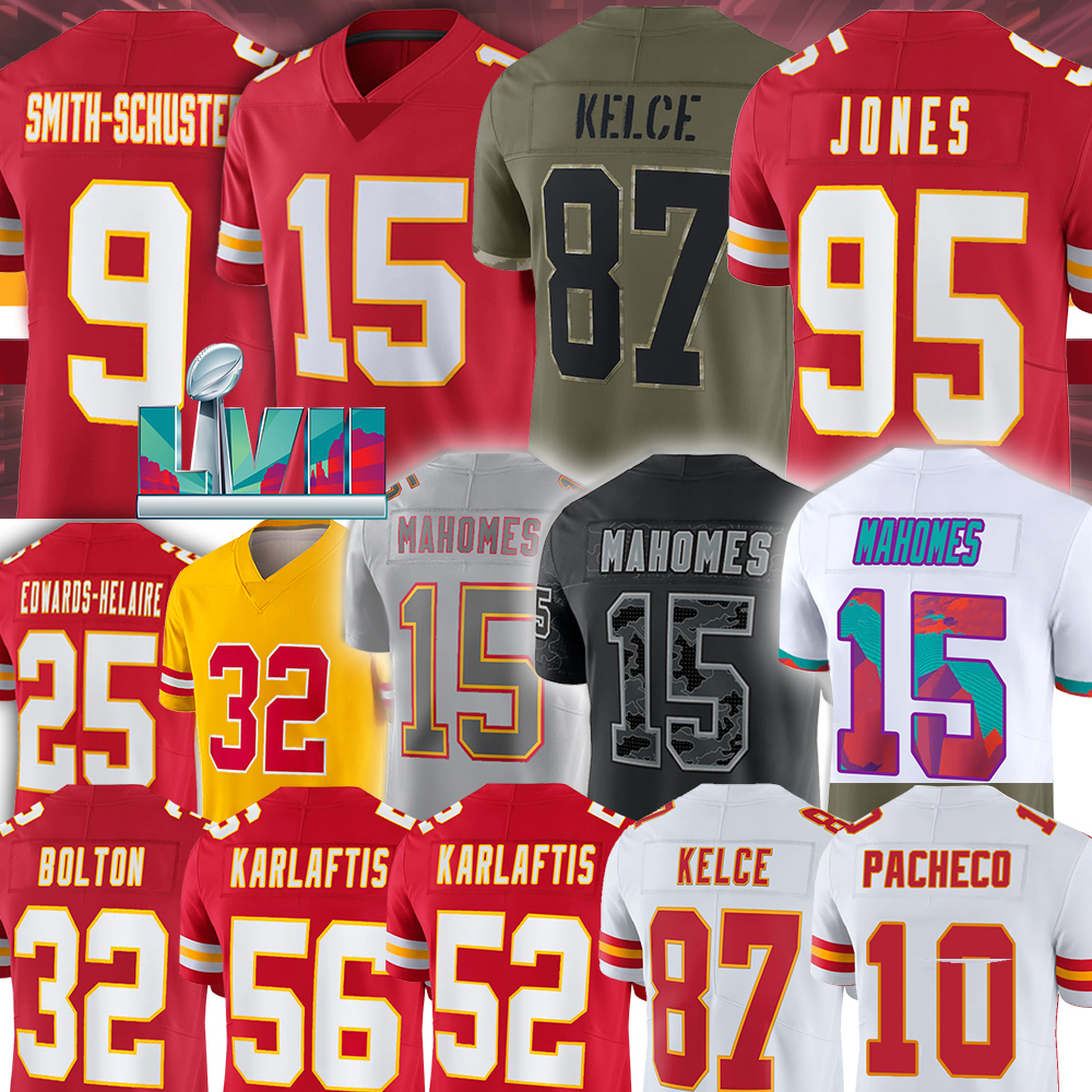 Kansa 15 Patrick Mahomes City Chiefes Football Jerseys 10 Isiah Pacheco Travis Kelce JuJu Smith-Schuster Chris Jones Jaylen Watson Skyy Moore, Men(qiu zhang)
Kansa 15 Patrick Mahomes City Chiefes Football Jerseys 10 Isiah Pacheco Travis Kelce JuJu Smith-Schuster Chris Jones Jaylen Watson Skyy Moore, Men(qiu zhang)
