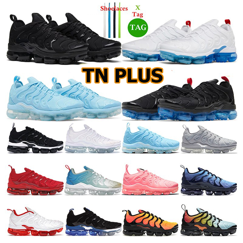 TN Plus Running Shoes Men Women vapor maxs Trainers Triple Black Tennis Ball USA Cherry Hyper Violet Olive Orange Gradients Atlanta Outdoor Sports Sneakers Eur 36-47