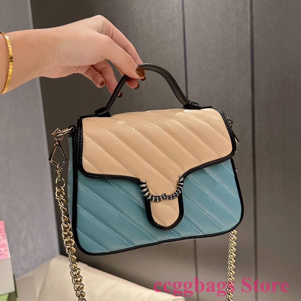 Designer Bags Marmont Crossbody Shoulder Bag Women Genuine Leather Chain Flap Casual The Totes Handbags Luxury Fashion Ladies Wallet Purses Beige Blue, 01
Designer Bags Marmont Crossbody Shoulder Bag Women Genuine Leather Chain Flap Casual The Totes Handbags Luxury Fashion Ladies Wallet Purses Beige Blue, 01