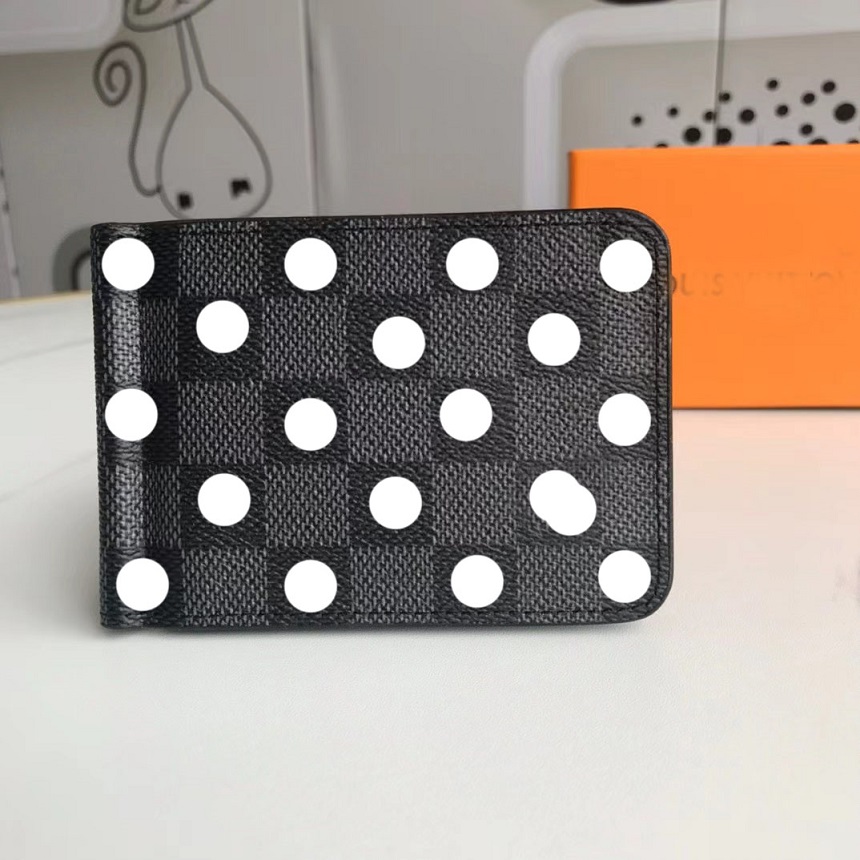 High quality fashion zipper designer wallet card and coin famous men's wallet leather wallet card clip coin wallet free gift box