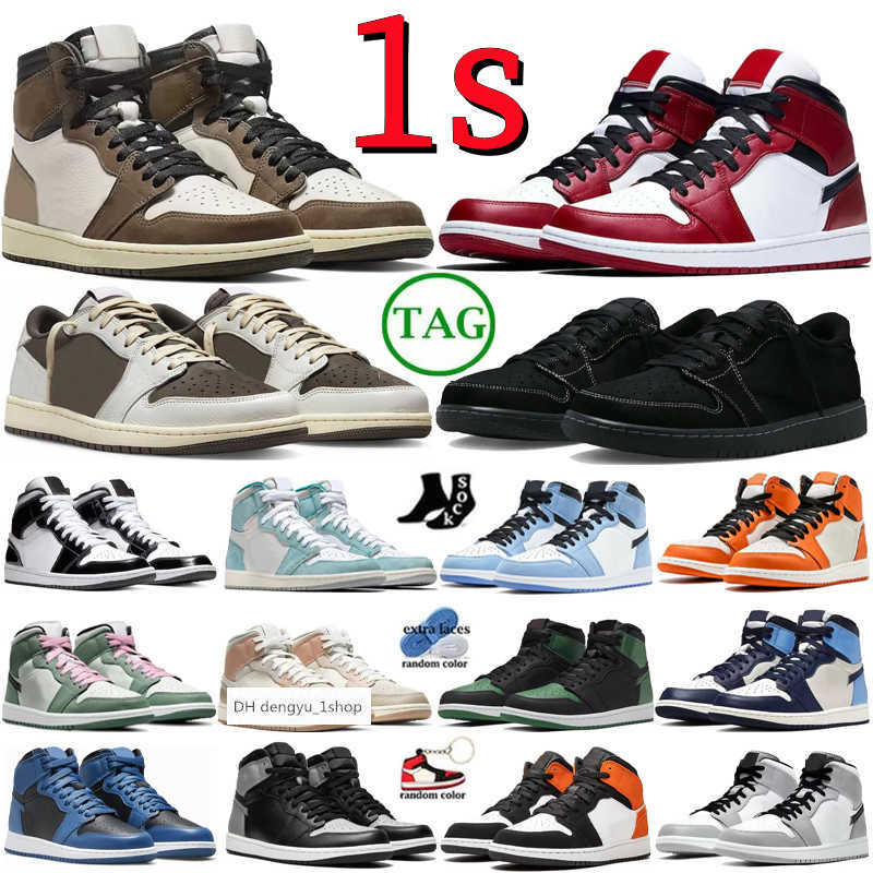 Designer OG 1 1s Basketball Shoes for Men Women Black Phantom Chicago University Blue UNC Fragment Reverse Dark Mocha Los air jord OG air shoe, 17#
Designer OG 1 1s Basketball Shoes for Men Women Black Phantom Chicago University Blue UNC Fragment Reverse Dark Mocha Los air jord OG air shoe, 17#