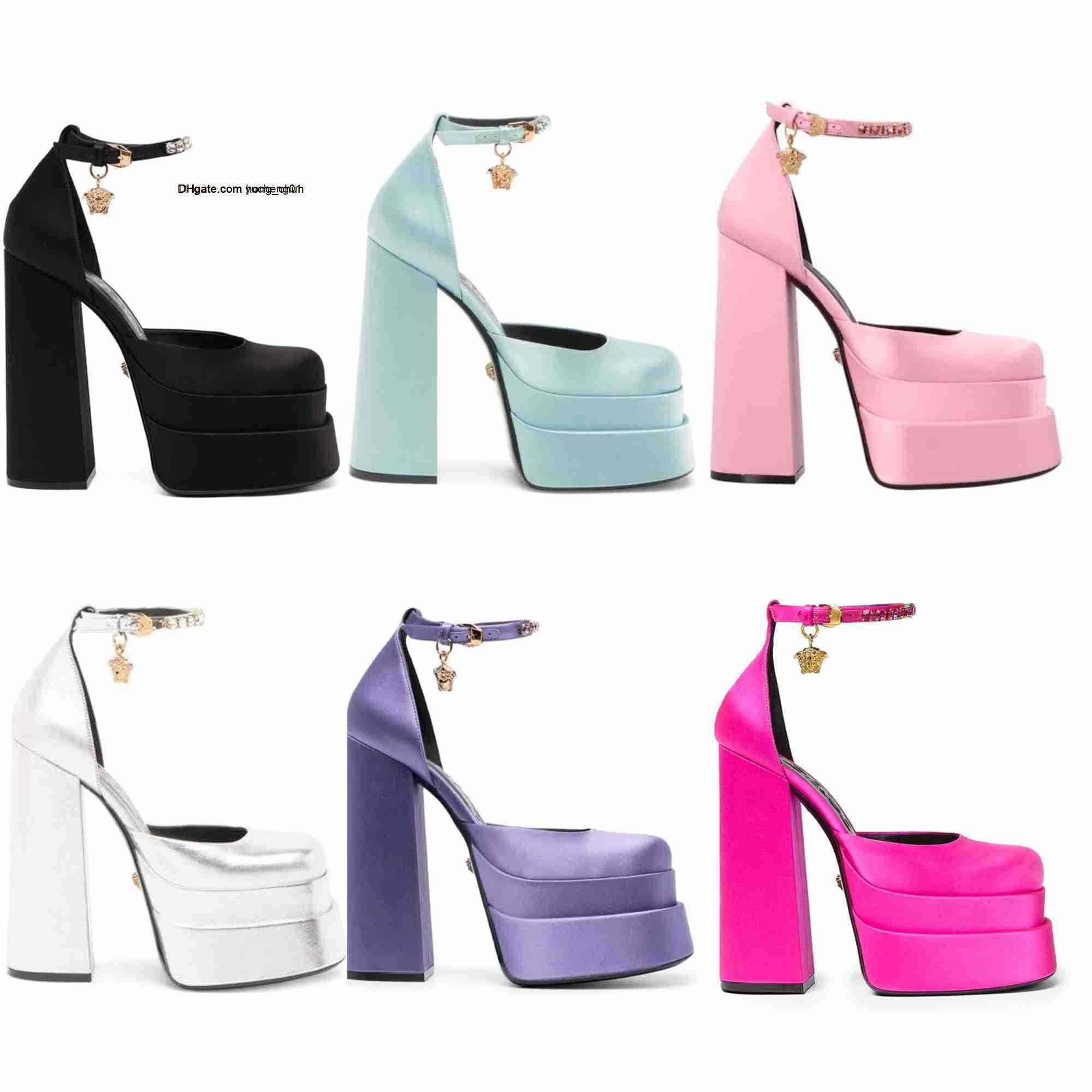 Medusa Women Sandal Aevitas Platform Pumps Double Platform Rhinestones Luxury Sexy High Heel Chunky Crystal-Embellished Shoes Size 35-42, Color 10
Medusa Women Sandal Aevitas Platform Pumps Double Platform Rhinestones Luxury Sexy High Heel Chunky Crystal-Embellished Shoes Size 35-42, Color 10