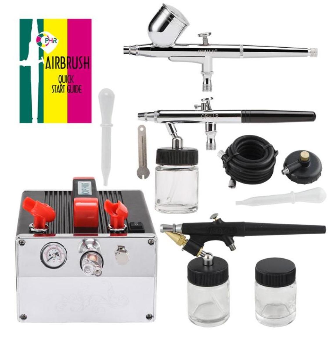 Pneumatic Tools OPHIR 3Airbrushes Compressor Kit For Hobby Model Painting Body Art Dual Action Single Spray Gun AC061B004A0718227422
Pneumatic Tools OPHIR 3Airbrushes Compressor Kit For Hobby Model Painting Body Art Dual Action Single Spray Gun AC061B004A0718227422