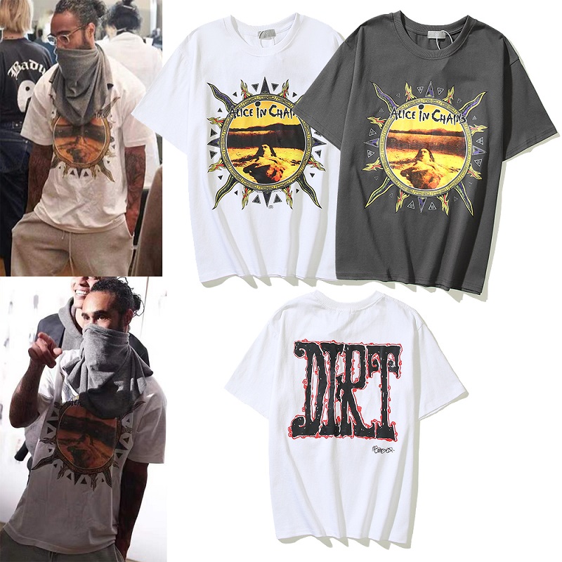 2023 NEW Mens Womens Designer T shirts Printed Fashion man alice in chains T-shirt Cotton Casual DIRT Tees Short Sleeve Luxury Hip Hop Streetwear TShirts, White
2023 NEW Mens Womens Designer T shirts Printed Fashion man alice in chains T-shirt Cotton Casual DIRT Tees Short Sleeve Luxury Hip Hop Streetwear TShirts, White
