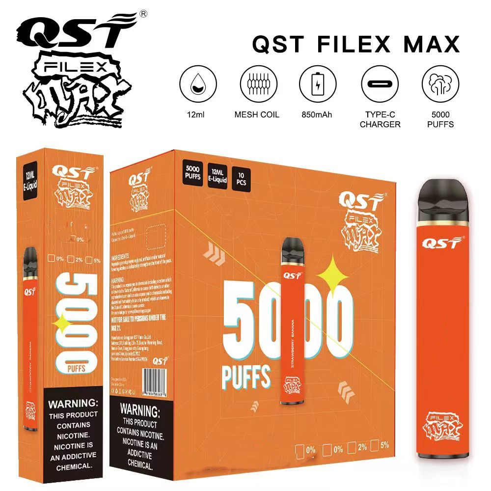 Disposable Vapes 5000 Puffs Filex Max Electronic Cigarette Rechargeable 12ml Capacity Prefilled Pods Device 850mah Chargeable Battery Kit
Disposable Vapes 5000 Puffs Filex Max Electronic Cigarette Rechargeable 12ml Capacity Prefilled Pods Device 850mah Chargeable Battery Kit