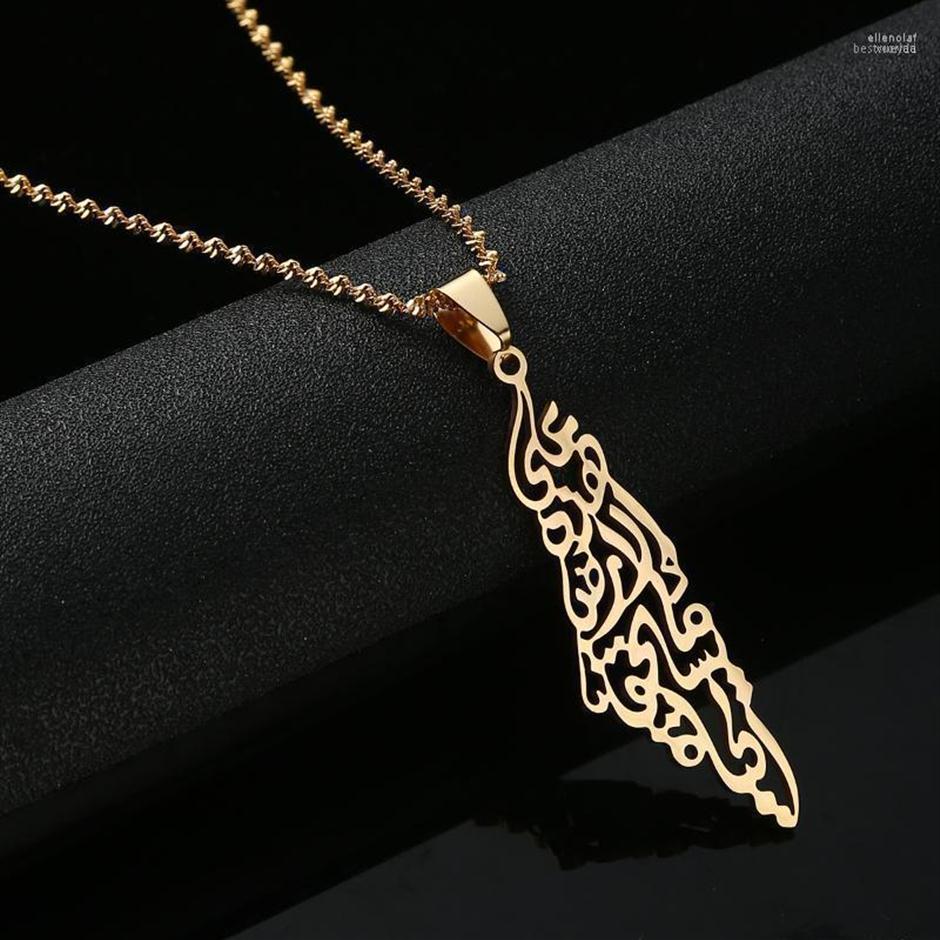 Pendant Necklaces Trendy Jewelry Arabic Hollow Stainless Steel Palestine Israel Map For Men Women Chain Necklace Elle22298b
Pendant Necklaces Trendy Jewelry Arabic Hollow Stainless Steel Palestine Israel Map For Men Women Chain Necklace Elle22298b