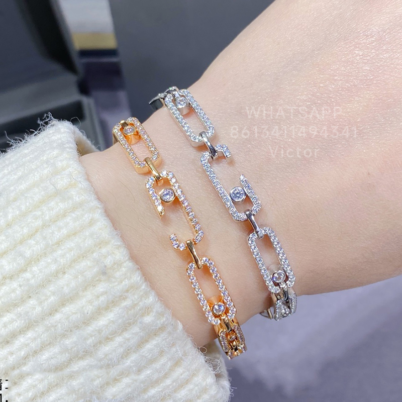 Messiika MOVE UNO designer Bracelet Anklet for woman diamond Gold plated 18K Never fade T0P quality Inlaid with natural crystal anniversary gift 008
Messiika MOVE UNO designer Bracelet Anklet for woman diamond Gold plated 18K Never fade T0P quality Inlaid with natural crystal anniversary gift 008