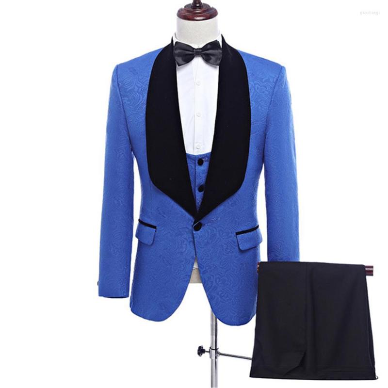 Men's Suits Men Arrival Shawl Lapel Man Pattern Blue Groom Tuxedos Wedding/prom 3 Pieces ( Jacket Pants Vest Tie ) E88, Same the picture
Men's Suits Men Arrival Shawl Lapel Man Pattern Blue Groom Tuxedos Wedding/prom 3 Pieces ( Jacket Pants Vest Tie ) E88, Same the picture