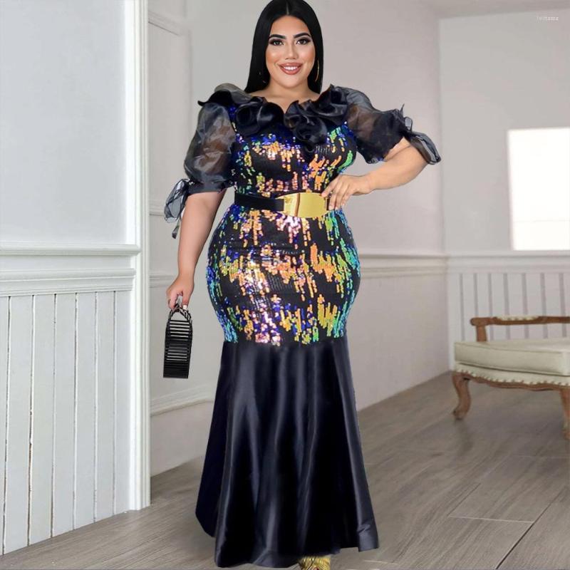 Plus Size Dresses Women Dress Fashion Large Fat Mm Fitting Pleated Collar High Waist Sequins Hip Bag Banquet Evening Party, Black
Plus Size Dresses Women Dress Fashion Large Fat Mm Fitting Pleated Collar High Waist Sequins Hip Bag Banquet Evening Party, Black