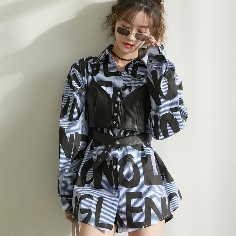 Women' Blouses Women' Shirt Small Camisole Fashion Woman 2023 Spring Suit Vintage Printing Female Tops Loose Striped Letters Clothing, Black
Women' Blouses Women' Shirt Small Camisole Fashion Woman 2023 Spring Suit Vintage Printing Female Tops Loose Striped Letters Clothing, Black