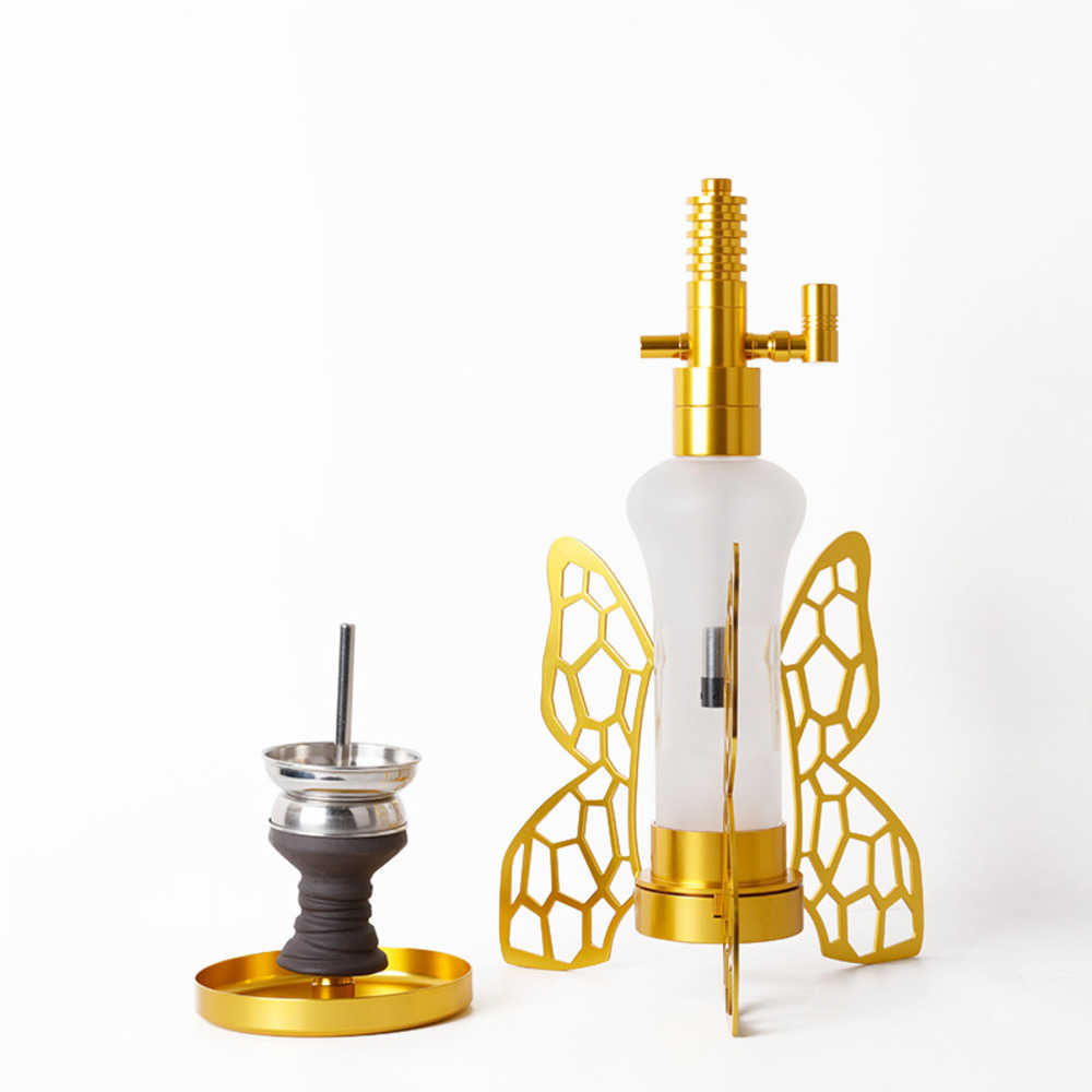 hookah bottle Arab hookahs Butterfly water pipe bong LED3 wings bar finished Shisha Aluminum alloy with glass single pipe
hookah bottle Arab hookahs Butterfly water pipe bong LED3 wings bar finished Shisha Aluminum alloy with glass single pipe