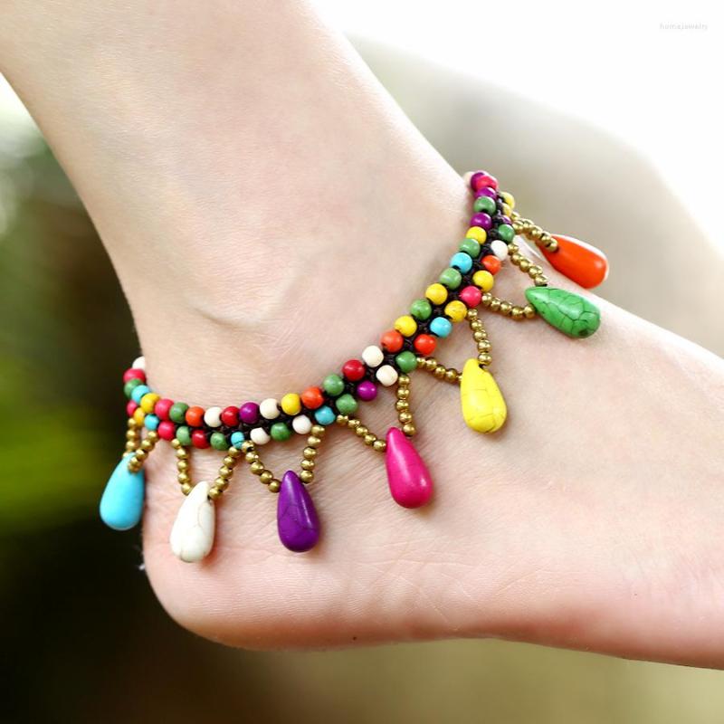 Anklets Bohemian Ethnic Pure Hand-Knitted Beads Droplets Fringe Fashion Simple Original Design Lady Beach Bikini Foot Accessorie
Anklets Bohemian Ethnic Pure Hand-Knitted Beads Droplets Fringe Fashion Simple Original Design Lady Beach Bikini Foot Accessorie