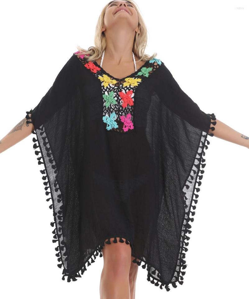 Party Dresses 2023 Sexy Colorful Loose Beach Dress Large Size Irregular Tassel Boho Crocheting Cotton Big Chic Holiday Robes, Black
Party Dresses 2023 Sexy Colorful Loose Beach Dress Large Size Irregular Tassel Boho Crocheting Cotton Big Chic Holiday Robes, Black
