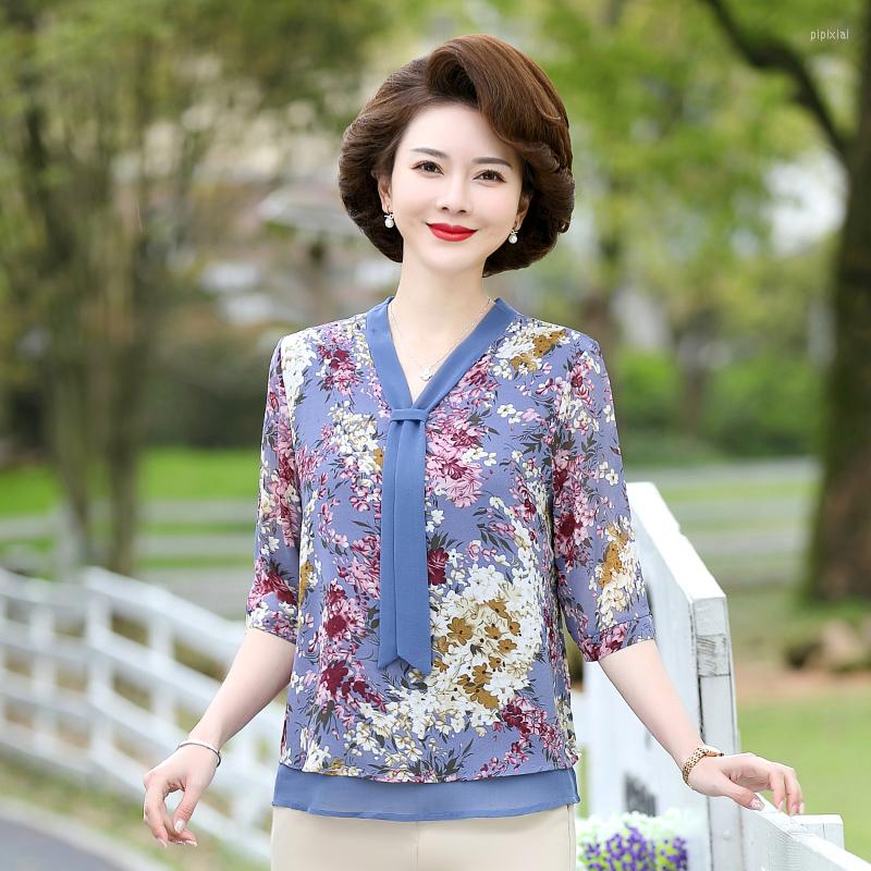 Women's Blouses Spring Floral Print Shirt Tops Ladies Fashion Tie V-neck Half Sleeve Elegant Office Work Blouse Women Summer 2023, Purple
Women's Blouses Spring Floral Print Shirt Tops Ladies Fashion Tie V-neck Half Sleeve Elegant Office Work Blouse Women Summer 2023, Purple