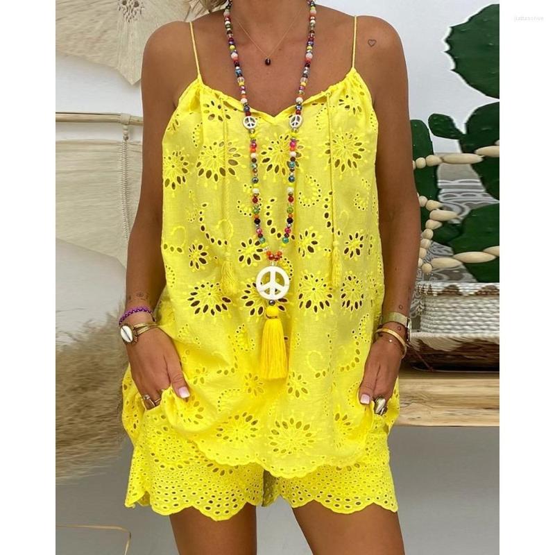 Women' Tracksuits Summer Women Two Pieces Eyelet Embroidery Tassel Top & Shorts Set Fashion Femme Casual Solid V Neck Suit Clothing, Black
Women' Tracksuits Summer Women Two Pieces Eyelet Embroidery Tassel Top & Shorts Set Fashion Femme Casual Solid V Neck Suit Clothing, Black