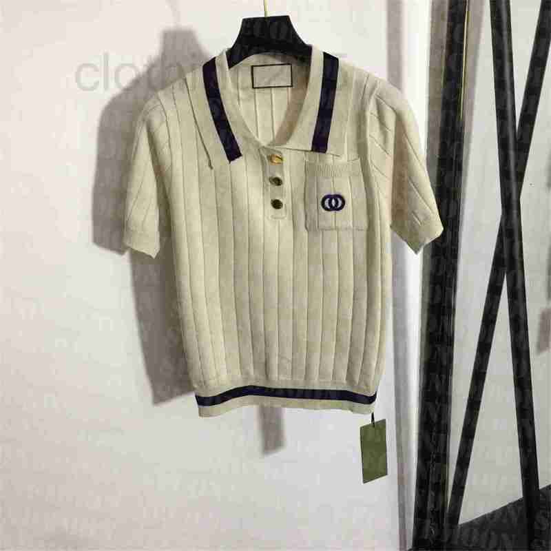 Women's T-Shirt Designer Letter Embroidery T Shirts Women Knitted Polo Clothing Spring Autumn Breathable Tee Casual Style Tees WTSS, Beige
Women's T-Shirt Designer Letter Embroidery T Shirts Women Knitted Polo Clothing Spring Autumn Breathable Tee Casual Style Tees WTSS, Beige