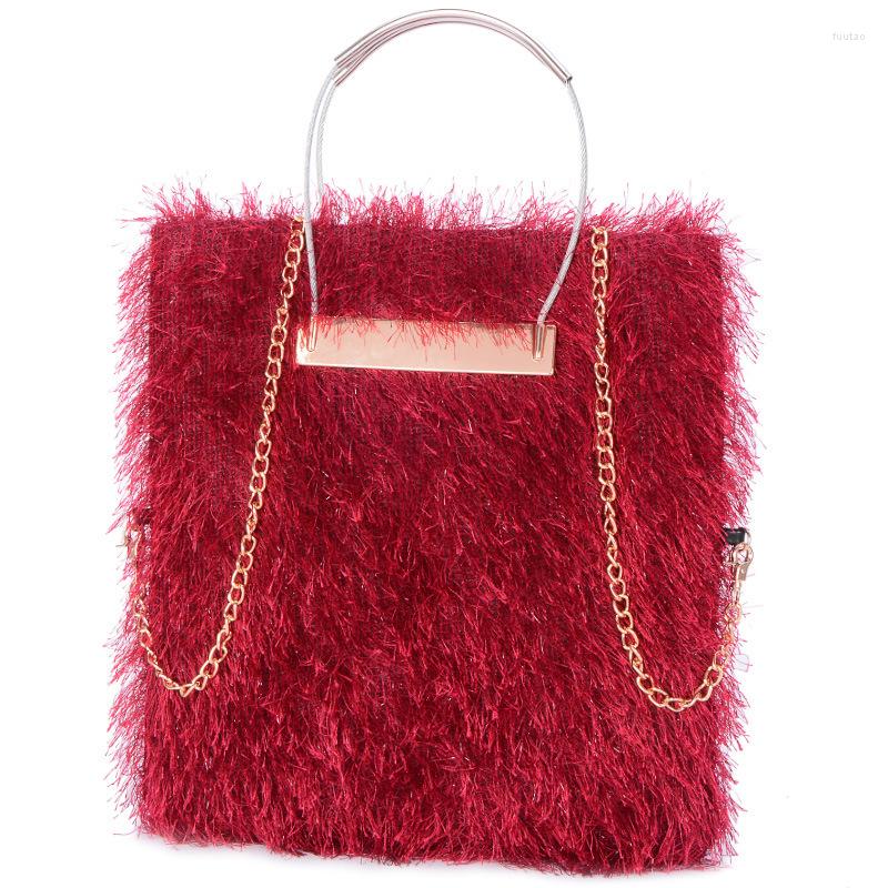 Evening Bags 2023 Fashion Furry Bag Large Capacity Tote All-match Chain Top Habdle Parties Daily, Green
Evening Bags 2023 Fashion Furry Bag Large Capacity Tote All-match Chain Top Habdle Parties Daily, Green