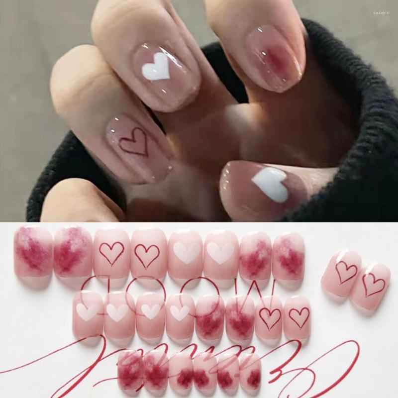 False Nails Fake Tips Environmentally Friendly Nail Patch Loving Shape Art, 24pcs 
False Nails Fake Tips Environmentally Friendly Nail Patch Loving Shape Art, 24pcs