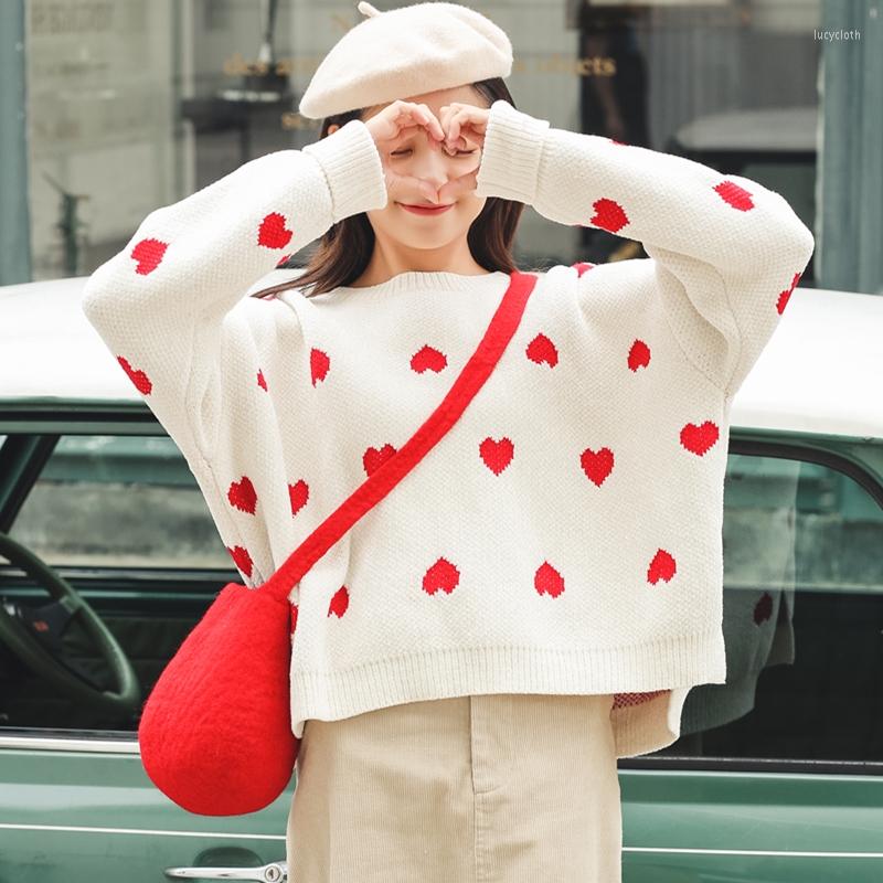 Women's Sweaters Autumn 2023 Winter Womens Harajuku Kawaii Heart Shaped Korean Clothes Fashion Vintage Trend Love Knitted Sweater Women, Beige
Women's Sweaters Autumn 2023 Winter Womens Harajuku Kawaii Heart Shaped Korean Clothes Fashion Vintage Trend Love Knitted Sweater Women, Beige