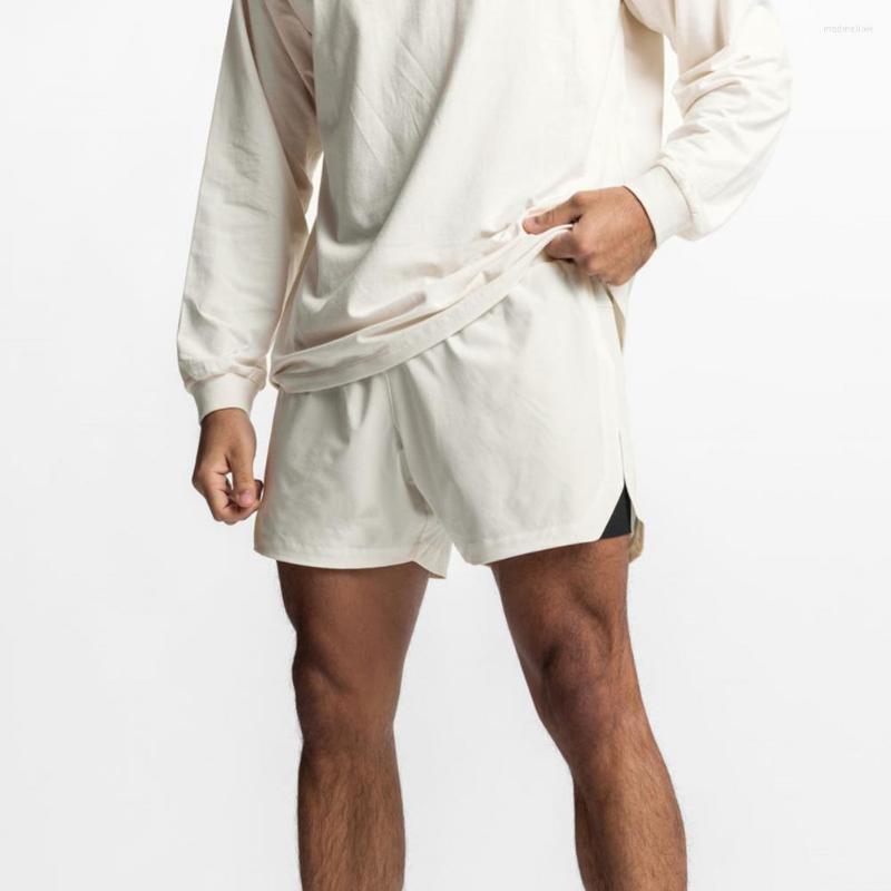Men's Shorts Men Sports Above Knee Length Pocket Elastic Waist Drawstring Split Double Layers Jogging Clothes, White
Men's Shorts Men Sports Above Knee Length Pocket Elastic Waist Drawstring Split Double Layers Jogging Clothes, White