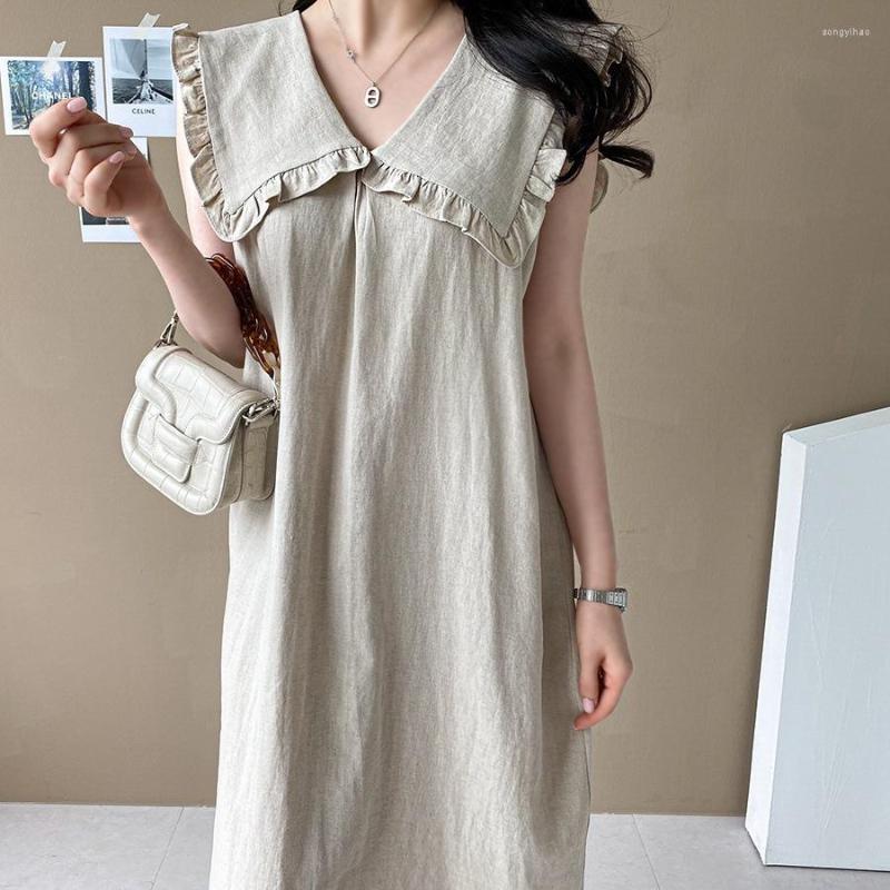 Casual Dresses 335 Korean Chic Loose Sleeveless Age-reducing Dress Summer Thin Vest Camisole Long Femal Slim Mid-length Puff Sleeve, Color as picture
Casual Dresses 335 Korean Chic Loose Sleeveless Age-reducing Dress Summer Thin Vest Camisole Long Femal Slim Mid-length Puff Sleeve, Color as picture