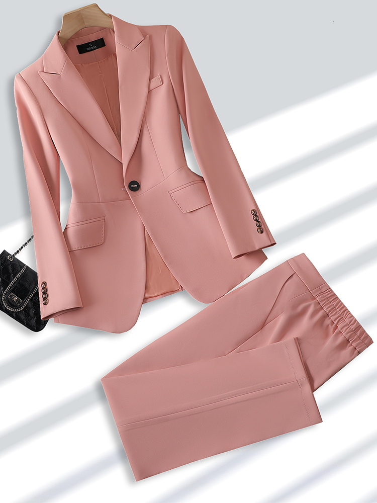Womens Two Piece Pants Winter Autumn Beige Khaki Pink Ladies Pant Suit Formal 2 Set Blazer Women Office Business Work Wear Jacket And Trouser 230216, Pink pant suit
Womens Two Piece Pants Winter Autumn Beige Khaki Pink Ladies Pant Suit Formal 2 Set Blazer Women Office Business Work Wear Jacket And Trouser 230216, Pink pant suit