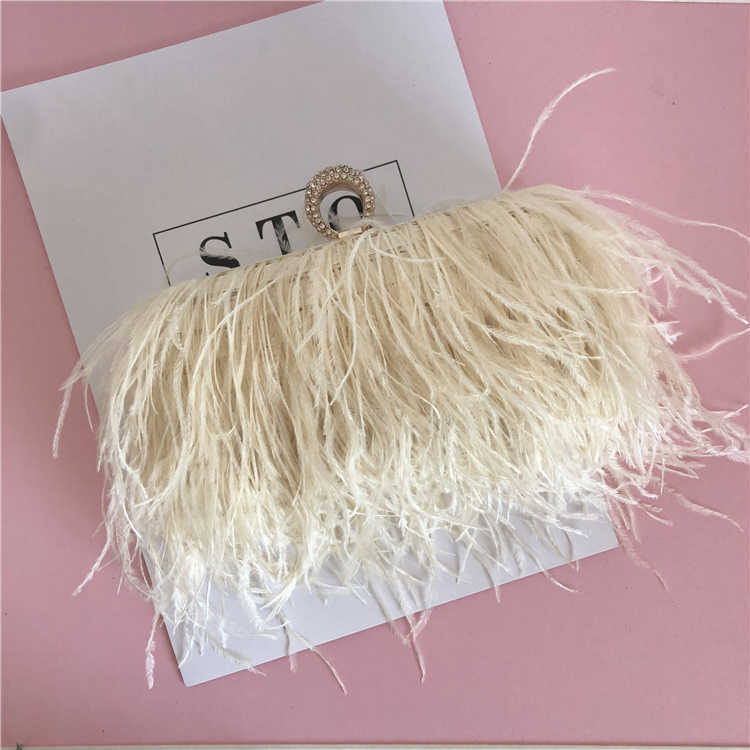 Evening bag Handbags Women Bags Designer Party Clutch Bag Necklaces Ostrich Fea, White
Evening bag Handbags Women Bags Designer Party Clutch Bag Necklaces Ostrich Fea, White