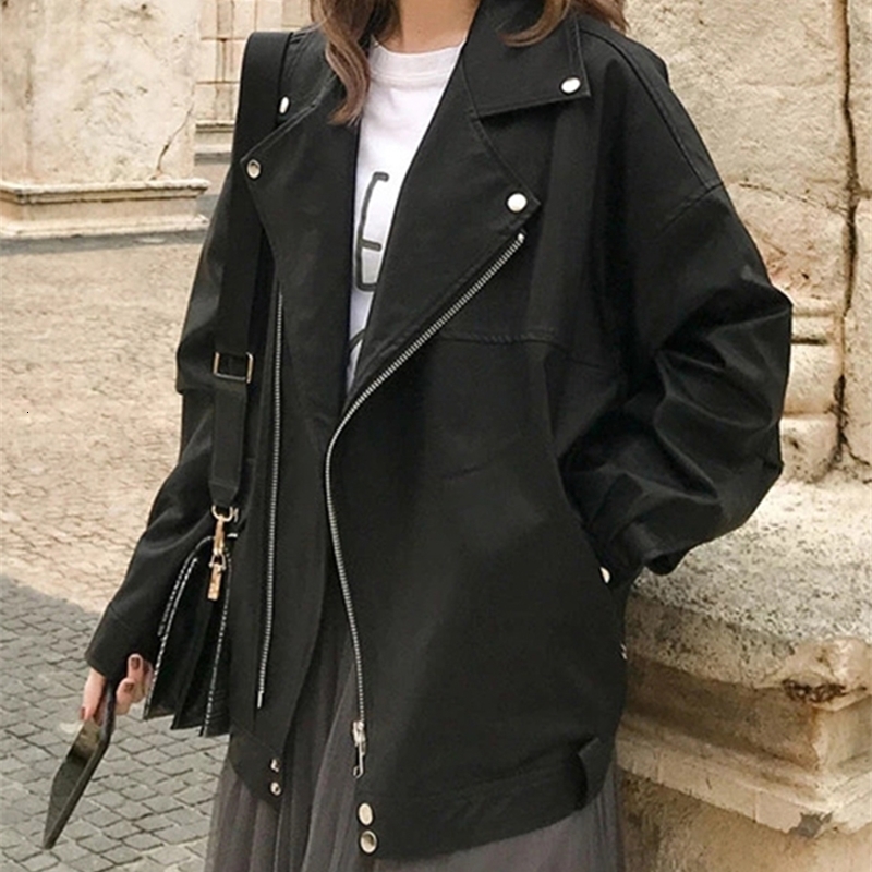 Womens Leather Aelegantmis Fashion Oversized Coat Women Faux Leather Jacket Spring Autumn Loose Biker Motorcycle Jackets Female Punk Streetwear 230216, Beige
Womens Leather Aelegantmis Fashion Oversized Coat Women Faux Leather Jacket Spring Autumn Loose Biker Motorcycle Jackets Female Punk Streetwear 230216, Beige