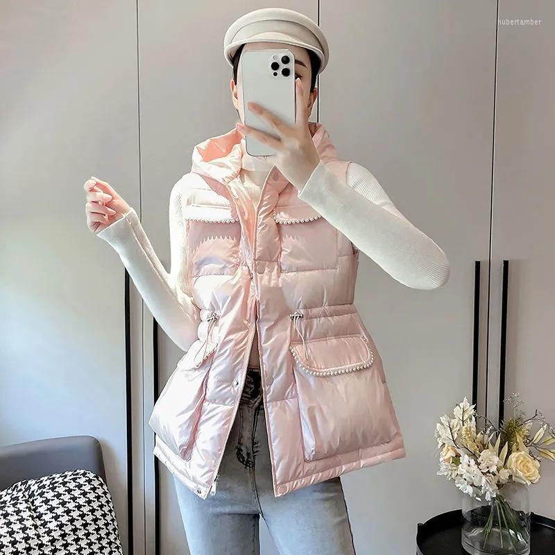 Women's Vests Winter 2023 Down Cotton Vest Women's Sleeveless Warm Hooded Loose Casual Female Outerwear Jacket Waistcoat Woman, Blue
Women's Vests Winter 2023 Down Cotton Vest Women's Sleeveless Warm Hooded Loose Casual Female Outerwear Jacket Waistcoat Woman, Blue