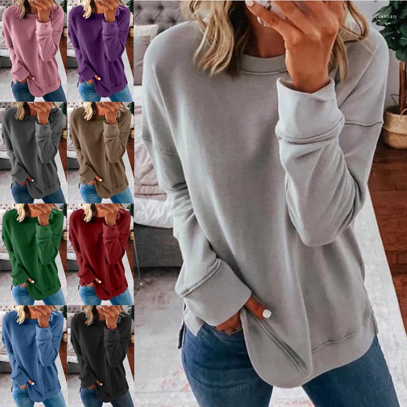 Women's T Shirts Women Autumn Style Ladies Selling Round Collar Set Loose Long-sleeved T-shirt, Dark grey
Women's T Shirts Women Autumn Style Ladies Selling Round Collar Set Loose Long-sleeved T-shirt, Dark grey