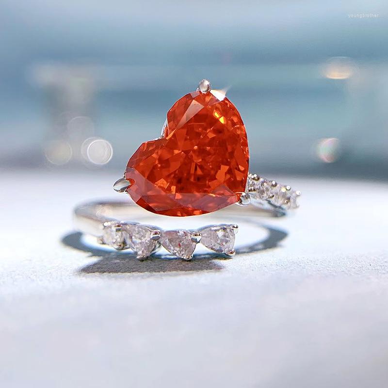 Cluster Rings Luxury 925 Sterling Silver 8 10MM Heart Aquamarine Gemstone Wedding Open Adjustable Ring Engagement Fine Jewelry Wholesale
Cluster Rings Luxury 925 Sterling Silver 8 10MM Heart Aquamarine Gemstone Wedding Open Adjustable Ring Engagement Fine Jewelry Wholesale