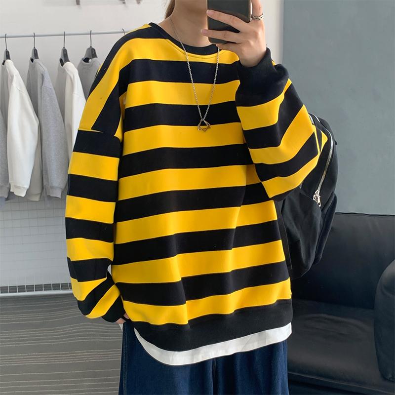 Men' Hoodies & Sweatshirts Striped Printing Pullover Loose Round Neck Coats Youth Clothes Fashion Cotton Casual Size -2XLMen, Blue
Men' Hoodies & Sweatshirts Striped Printing Pullover Loose Round Neck Coats Youth Clothes Fashion Cotton Casual Size -2XLMen, Blue