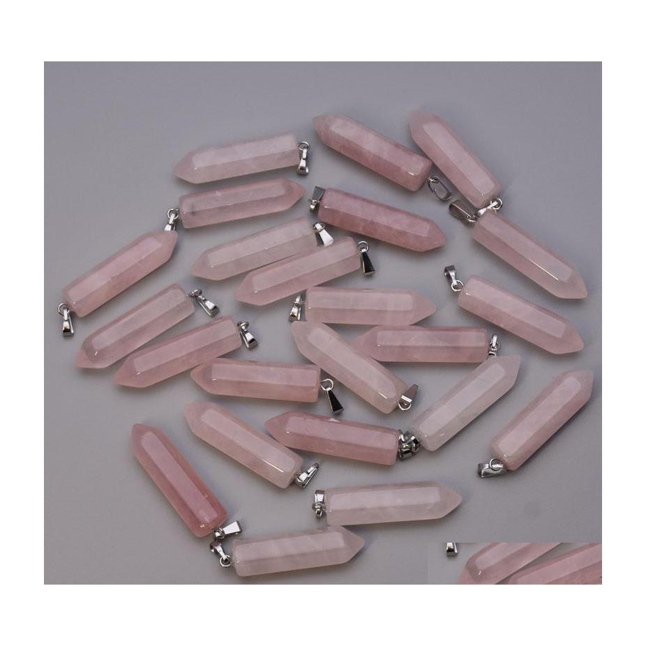 Charms Natural Stone Hexagonal Pillar Heart Shape Point Rose Quartz Pendants For Jewelry Making Diy Necklace Earrings Drop Delivery Dhgze
Charms Natural Stone Hexagonal Pillar Heart Shape Point Rose Quartz Pendants For Jewelry Making Diy Necklace Earrings Drop Delivery Dhgze