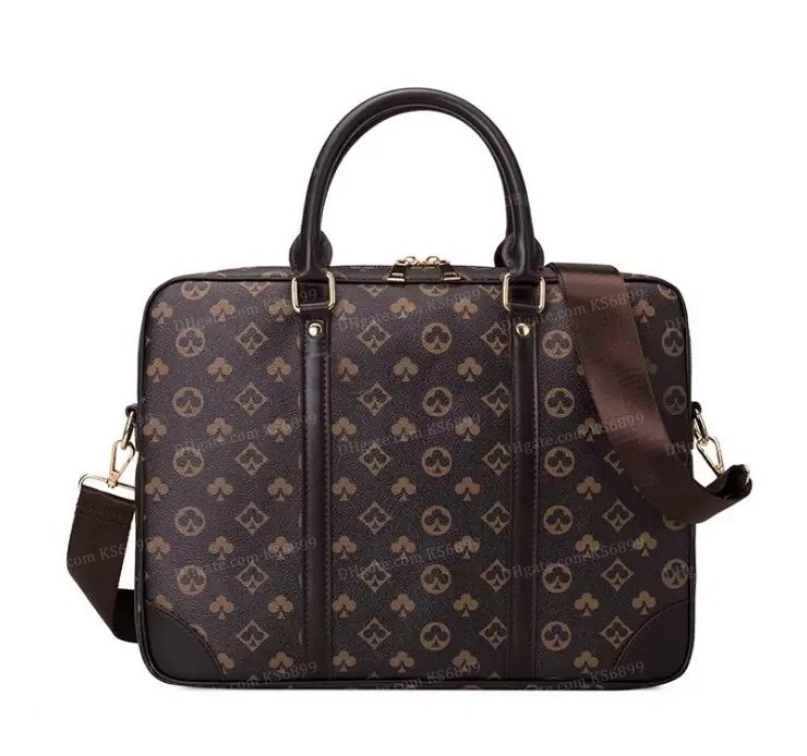 Designer Bags Men Shoulder Briefcase Black Brown Leather Handbag Business Mens Laptop Bags Messenger Bag Womens Luxury Briefcases Handbags 5 Colors KS6899, Black flower
Designer Bags Men Shoulder Briefcase Black Brown Leather Handbag Business Mens Laptop Bags Messenger Bag Womens Luxury Briefcases Handbags 5 Colors KS6899, Black flower