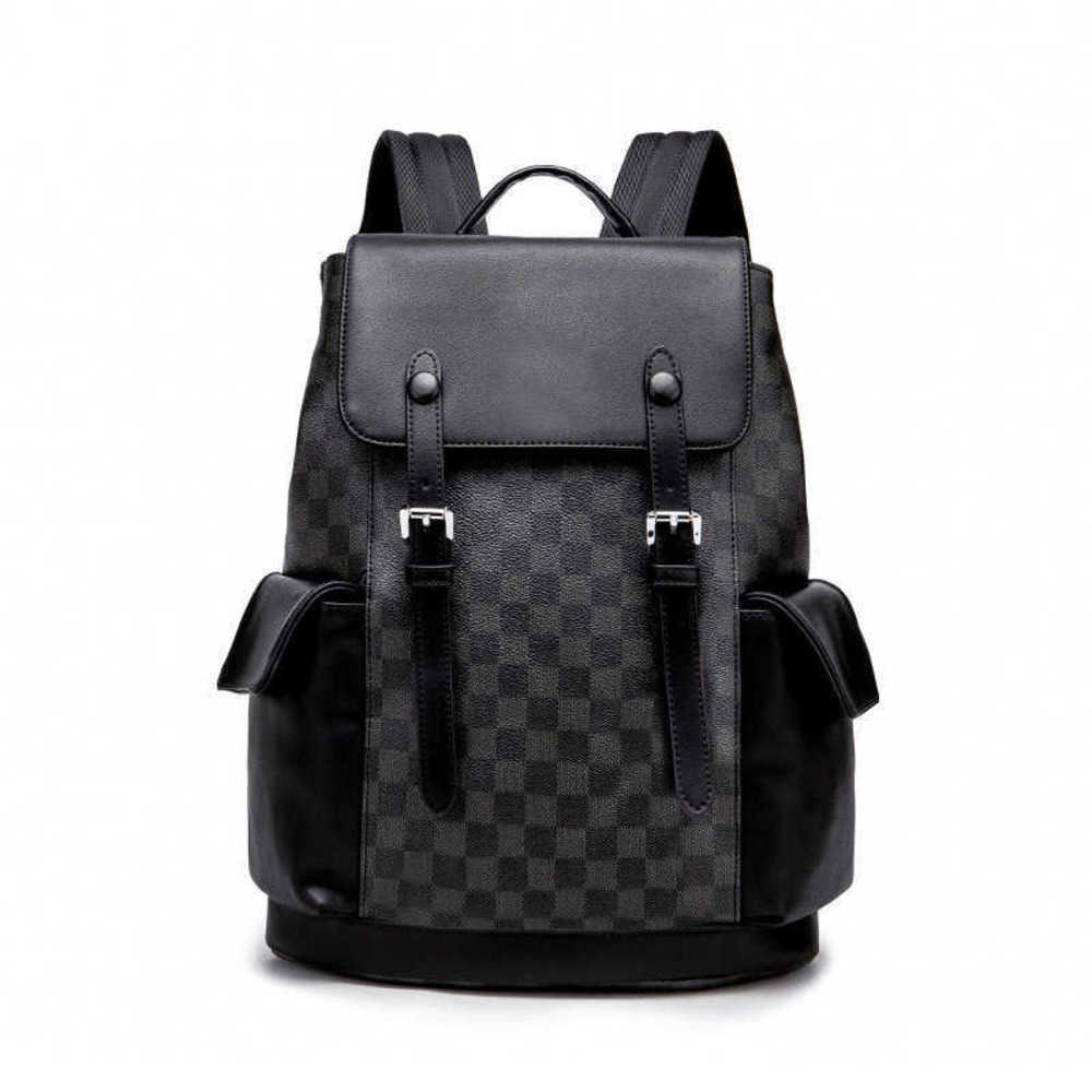 Backpack Style Chao brand men's backpack new fashion trend Korean leisure large capacity student schoolbag 221114, Black plaid
Backpack Style Chao brand men's backpack new fashion trend Korean leisure large capacity student schoolbag 221114, Black plaid