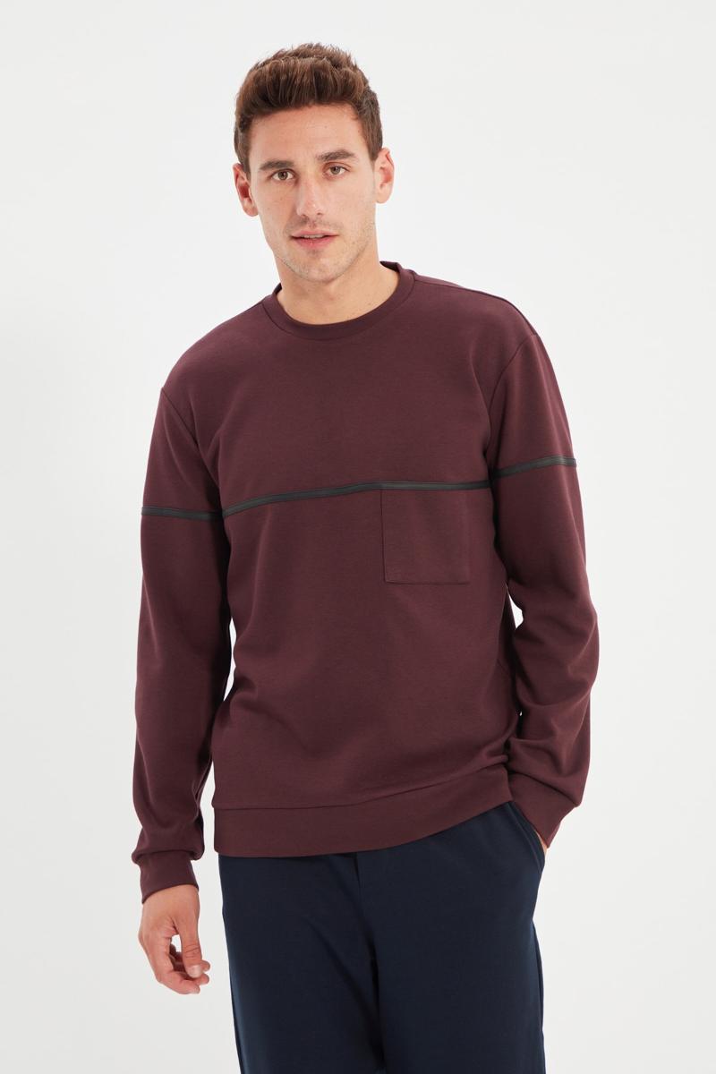 Men's Hoodies & Sweatshirts Trendyol Male Bike Collar Regular Fit Bias Tape Detailed Sweatshirt TMNAW22SW1388, Burgundy
Men's Hoodies & Sweatshirts Trendyol Male Bike Collar Regular Fit Bias Tape Detailed Sweatshirt TMNAW22SW1388, Burgundy