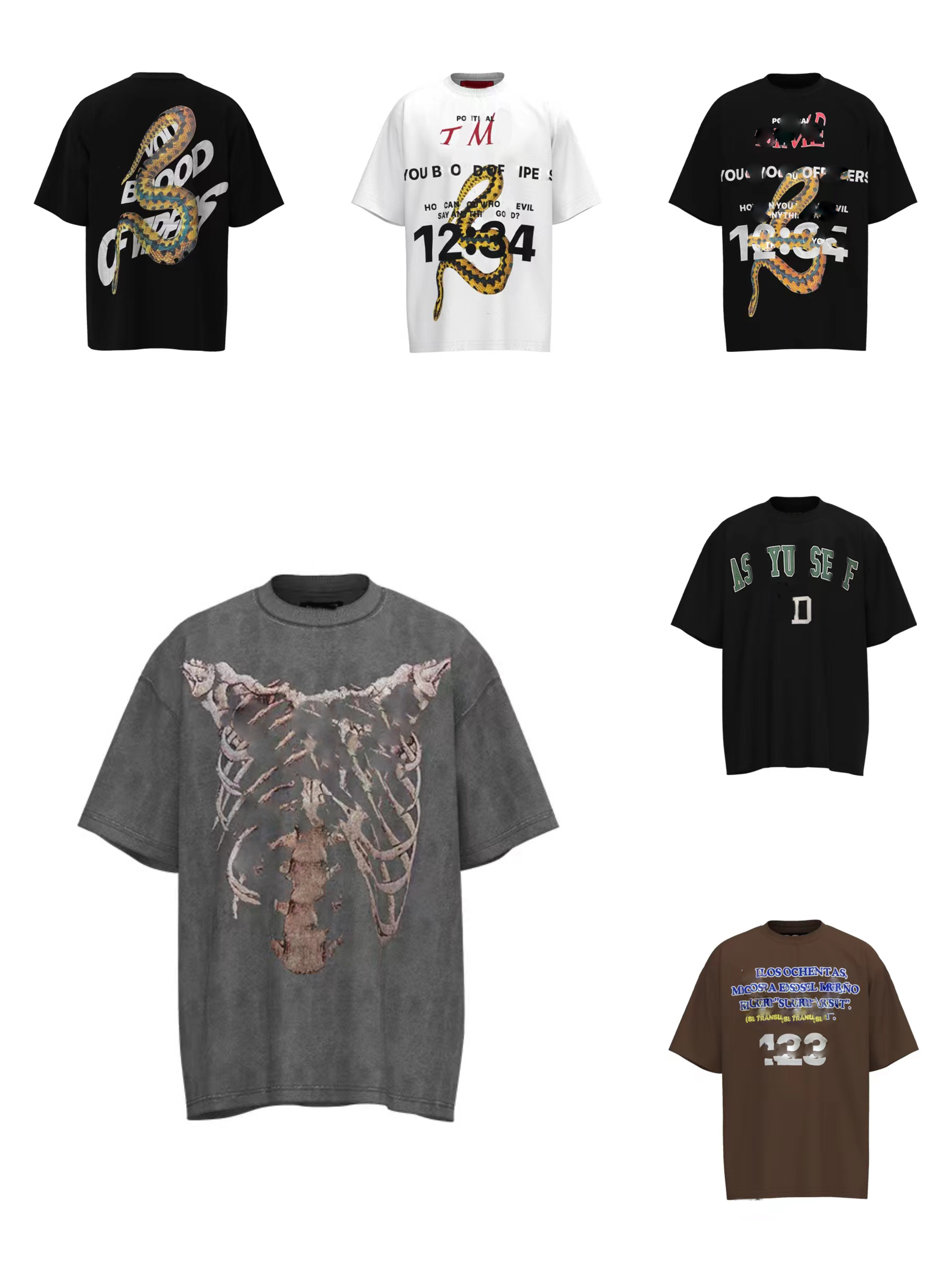 Designer brand Men's T-Shirts chest 3D pattern printing European and American fashion casual short sleeve luxury hip-hop street couple dress large size M-XXXL #66
Designer brand Men's T-Shirts chest 3D pattern printing European and American fashion casual short sleeve luxury hip-hop street couple dress large size M-XXXL #66