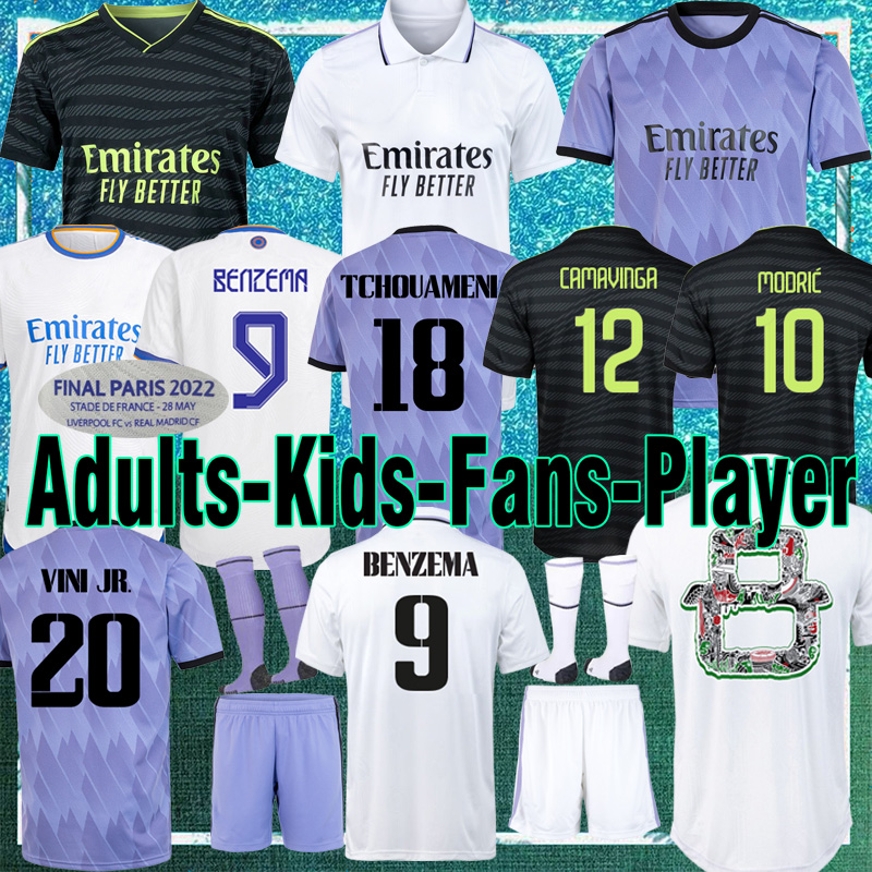 2023 Real Madrids BENZEMA Finals soccer jersey 22 23 football shirt ALABA MODRIC camiseta men kids 2022 uniforms tee shirts tops white black man tee 1052013 jersey, Remake retro
2023 Real Madrids BENZEMA Finals soccer jersey 22 23 football shirt ALABA MODRIC camiseta men kids 2022 uniforms tee shirts tops white black man tee 1052013 jersey, Remake retro