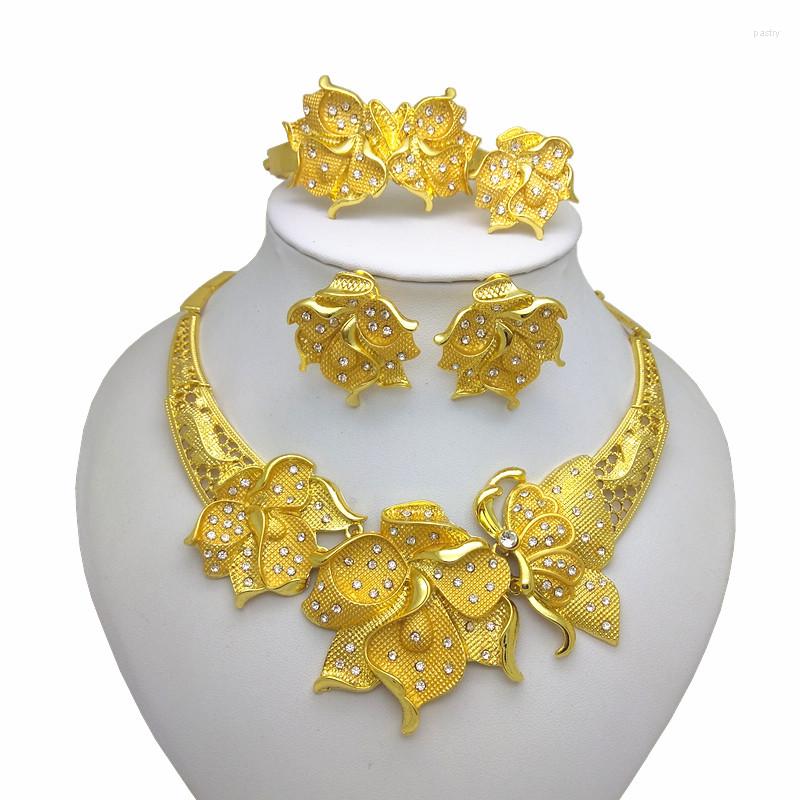 Necklace Earrings Set Kingdom Ma S African Bridal Wedding Gold Color Jewelry Dubai Charm Bracelet Ring Sets For Women, Picture shown
Necklace Earrings Set Kingdom Ma S African Bridal Wedding Gold Color Jewelry Dubai Charm Bracelet Ring Sets For Women, Picture shown