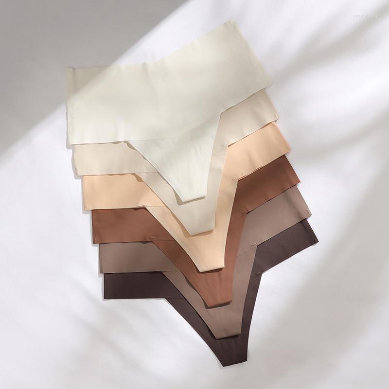 Women's Panties Sexy Lingerie Thong Seamless Ice Silk Women Underwear Quick-drying Mid-waist G-string Sports Yoga Briefs, Dark brown
Women's Panties Sexy Lingerie Thong Seamless Ice Silk Women Underwear Quick-drying Mid-waist G-string Sports Yoga Briefs, Dark brown